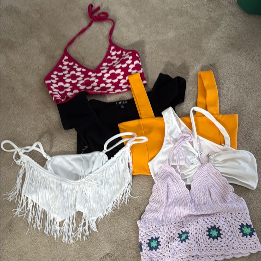Trendy Halter and Crop Top Collection